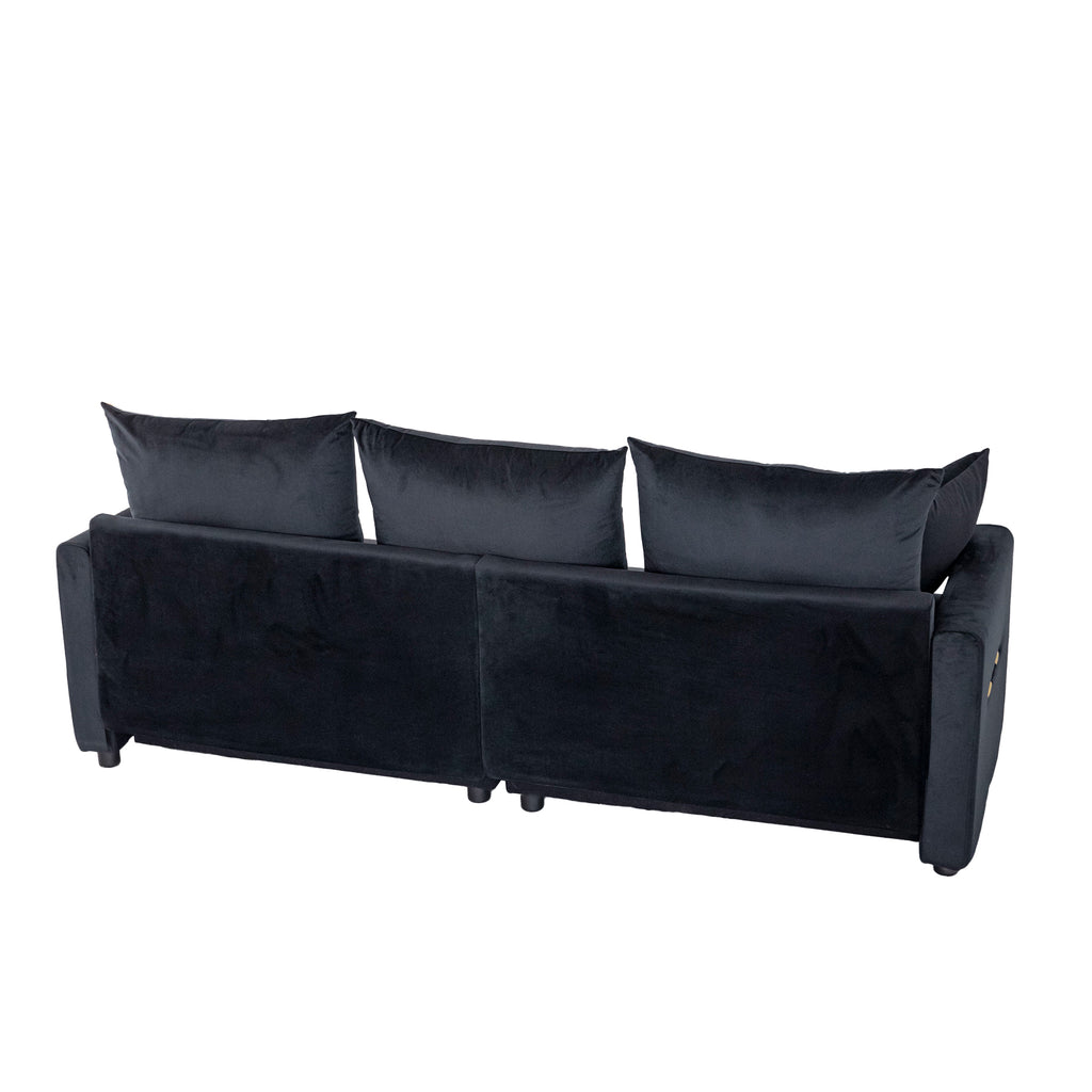 Velvet Modern 2-Seater Sofa