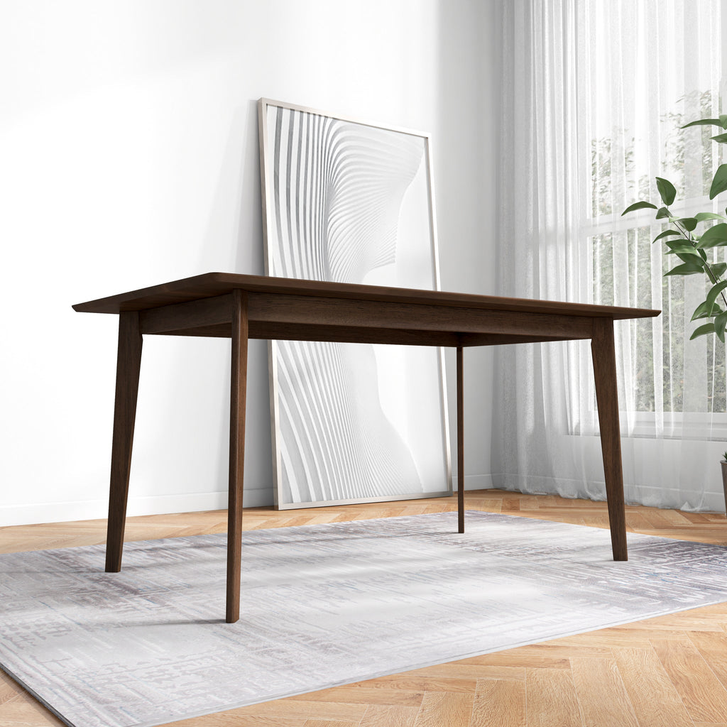 Carlos Solid Wood Dining Table and 4 Side Chairs