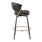 Jie 26" Fixed-Height Contemporary Counter Stool with Swivel
