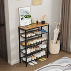 Industrial Shoe Rack - Adjustable 5-Layer Storage Solution