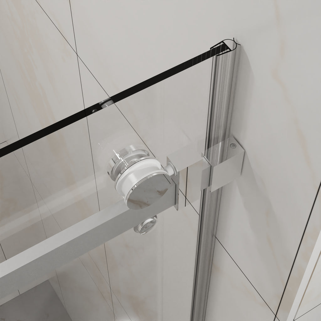 Goodyo Frameless Shower Door - 48" W x 72" H