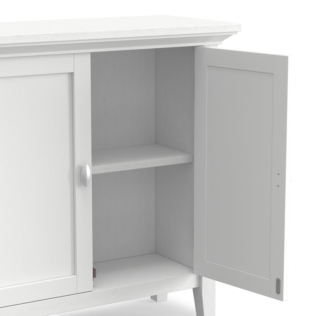 Redmond 32 Inch Wide Solid Wood Low Storage Cabinet