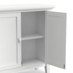 Redmond 32 Inch Wide Solid Wood Low Storage Cabinet