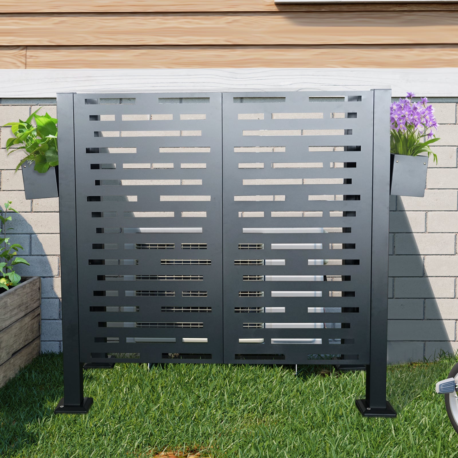 4x2 Ft Air Conditioner Fence for Outdoor Units