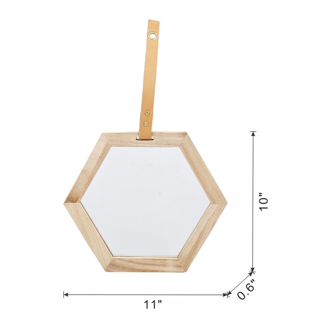Harlan Hexagon Mirror - Set of 2 Wall Accents