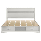 May 2-Drawer Platform Eastern King Storage Bed