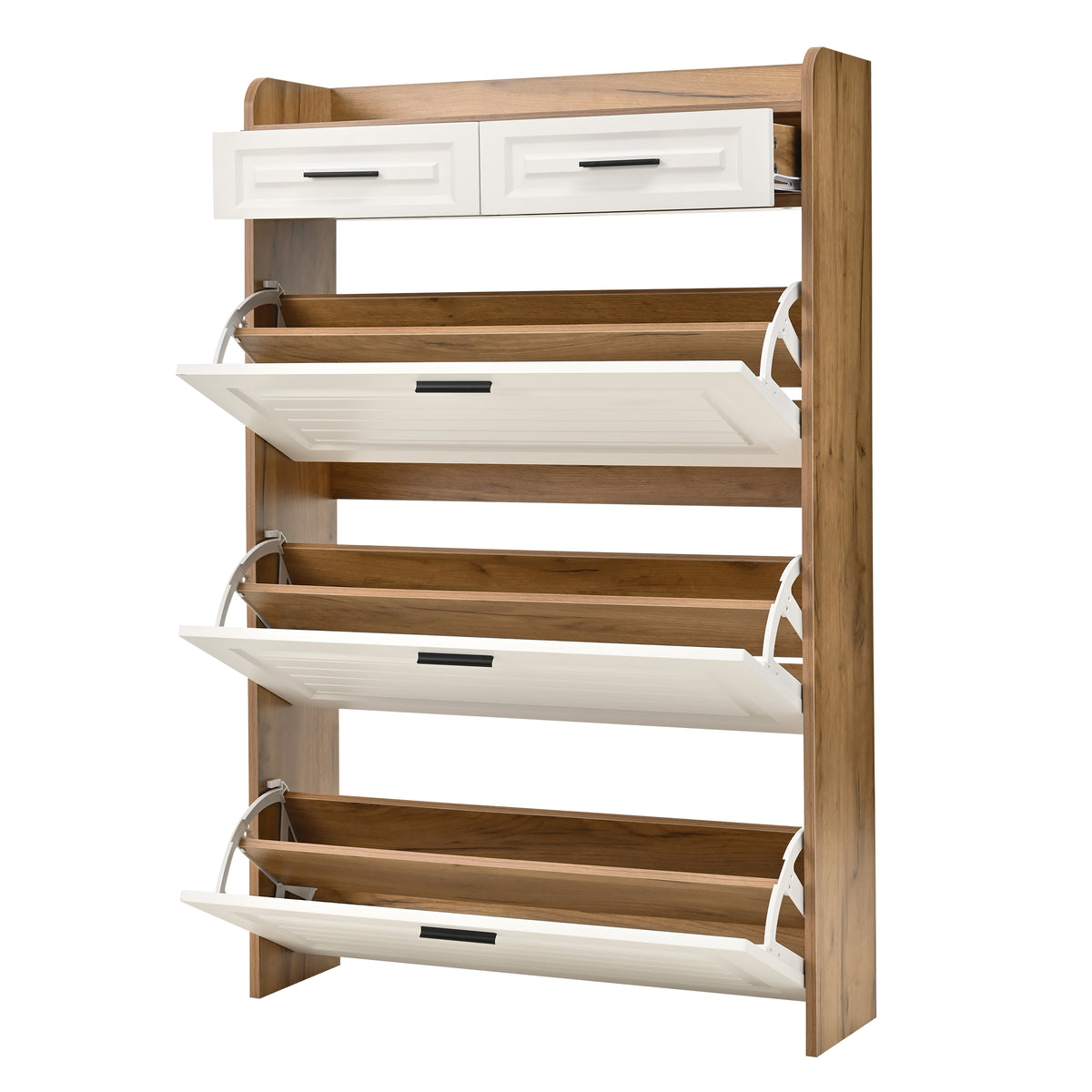 Narrow Shoe Storage Cabinet for Entryway