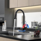 3-in-1 Kitchen Faucet with Press-Type Glass Rinser