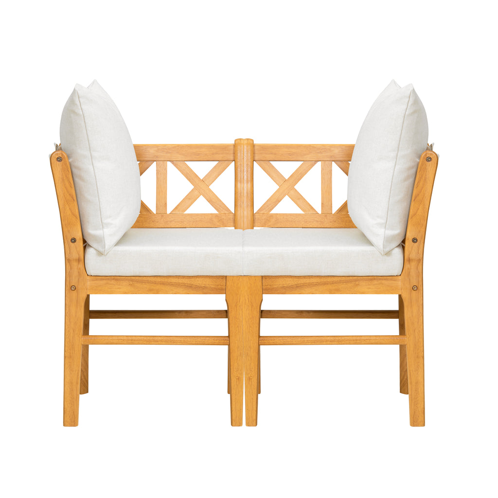 Farmhouse Modern Dining Corner Chairs Set of 2