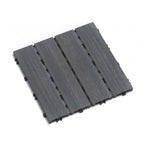 WPC Wood-Plastic Composite Patio Floor Tiles - Pack of 22