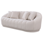 Maximilian Modern Japandi Style Tight Back Boucle Couch