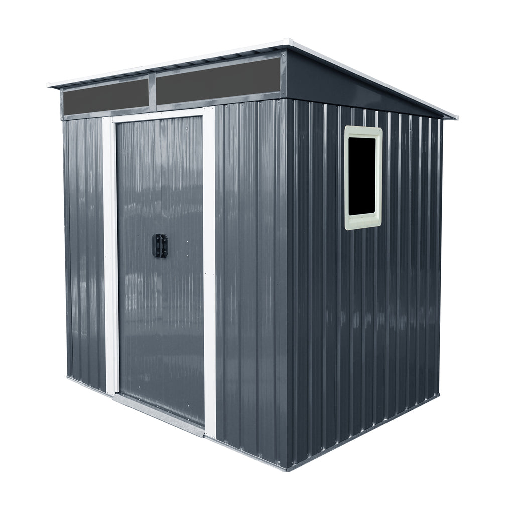 6ft x 5ft Outdoor Metal Storage Shed with Window