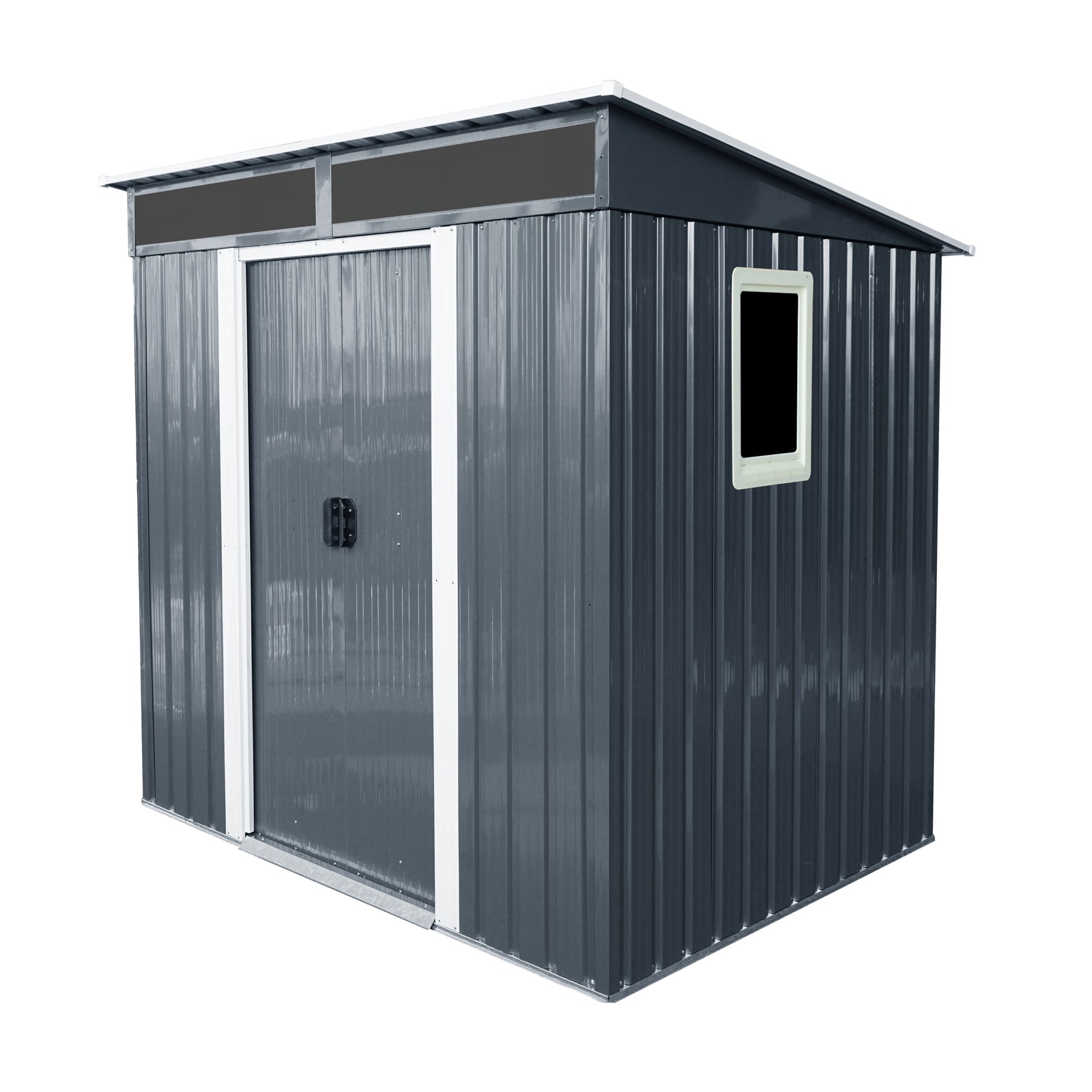 6ft x 5ft Outdoor Metal Storage Shed with Window
