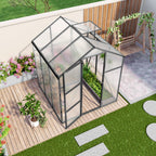 Heavy Duty Aluminum Greenhouse 6x6 FT
