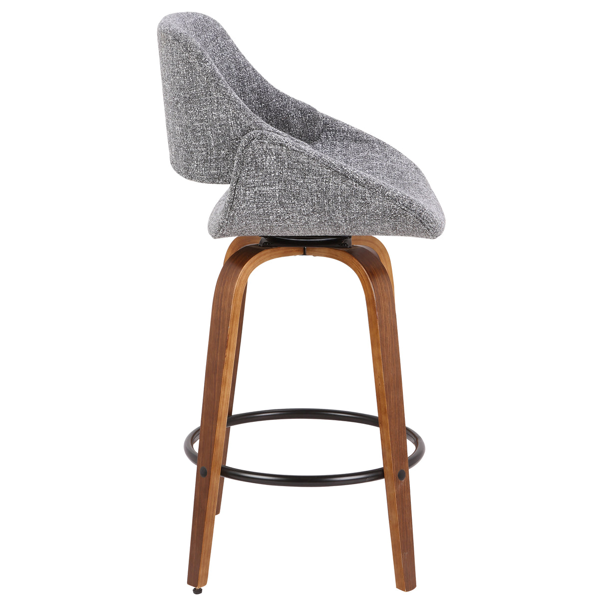Mid-Century Modern Counter Stool in