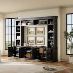 All-in-One Modern TV Stand with Bookcase