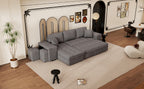 104.5" Modern L-Shape 3 Seat Reversible Sectional Couch