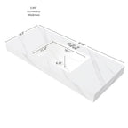 48" MURI Carrara Bathroom Vanity