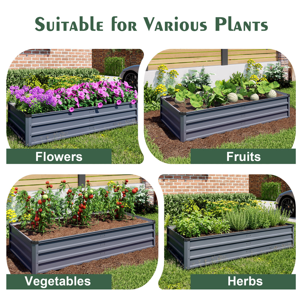 6x3x1ft Large Garden Bed