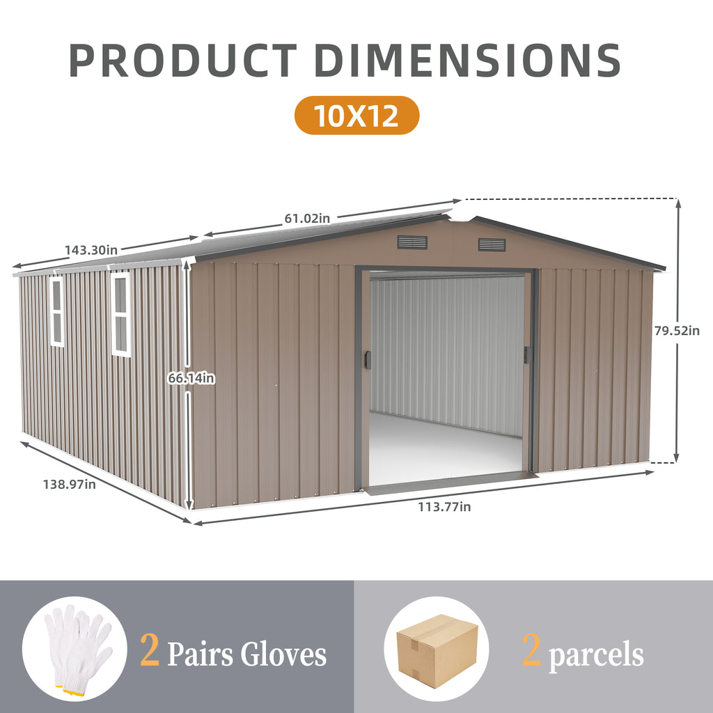 Campcraft 10x12ft Color Steel Storage Shed