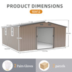 Campcraft 10x12ft Color Steel Storage Shed