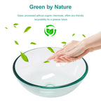 Bathroom Artistic Tempered Glass Vessel Sink