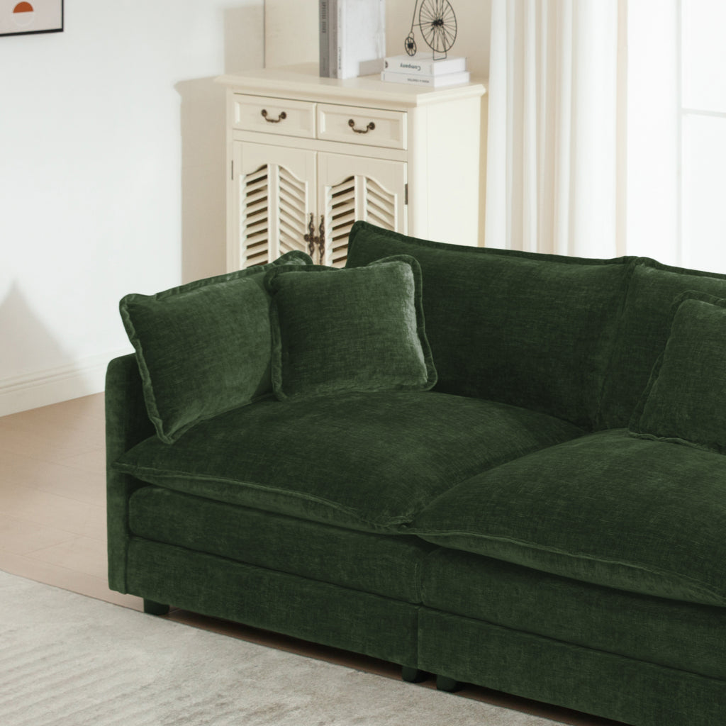 U-Shaped Sectional Sofa w/Reversible Footrest