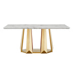 Marble Dining Table for 6 People