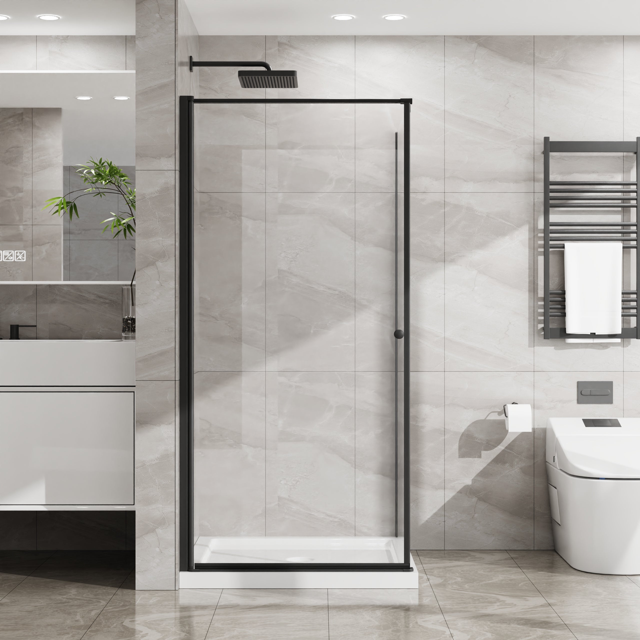 Goodyo Shower Enclosure 36 in. D x 36 in. W x 72 in. H