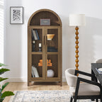 Modern Retro High Arched Storage Cabinet