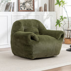 Faux Fur Bean Bag Chair with Back Support