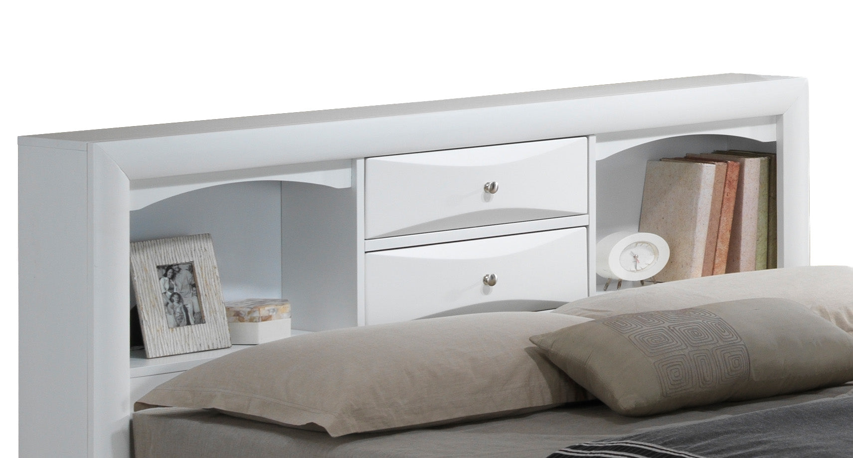 Stylish Contemporary Queen Storage Bed