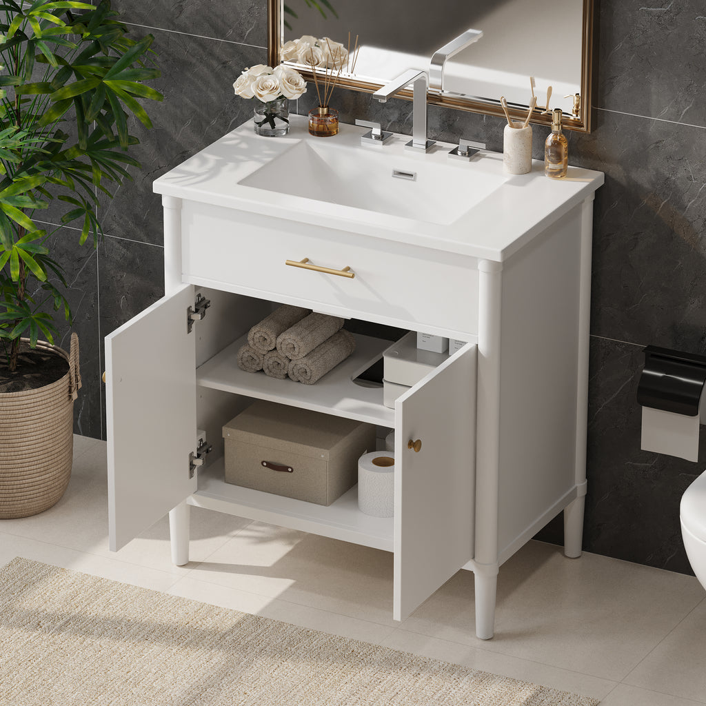 30 Inches Bathroom Vanity with Sink
