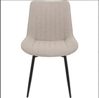 Beige Dining Chair Set - 4 Modern Kitchen Chairs