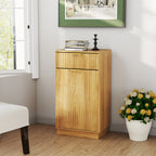 10-Gallon Woodgrain Tilt-Out Trash Can Cabinet