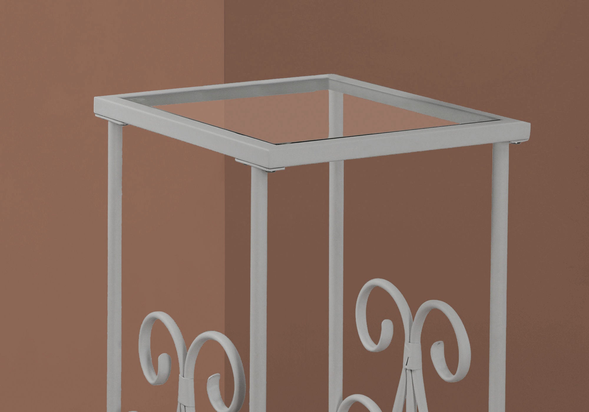 Accent Table with Tempered Glass