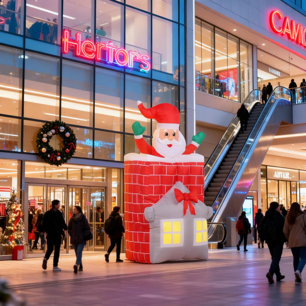 7FT Christmas Inflatable Santa Claus Figure for Indoor Party