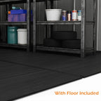 8x16Ft Resin Outdoor Storage Shed with Floor