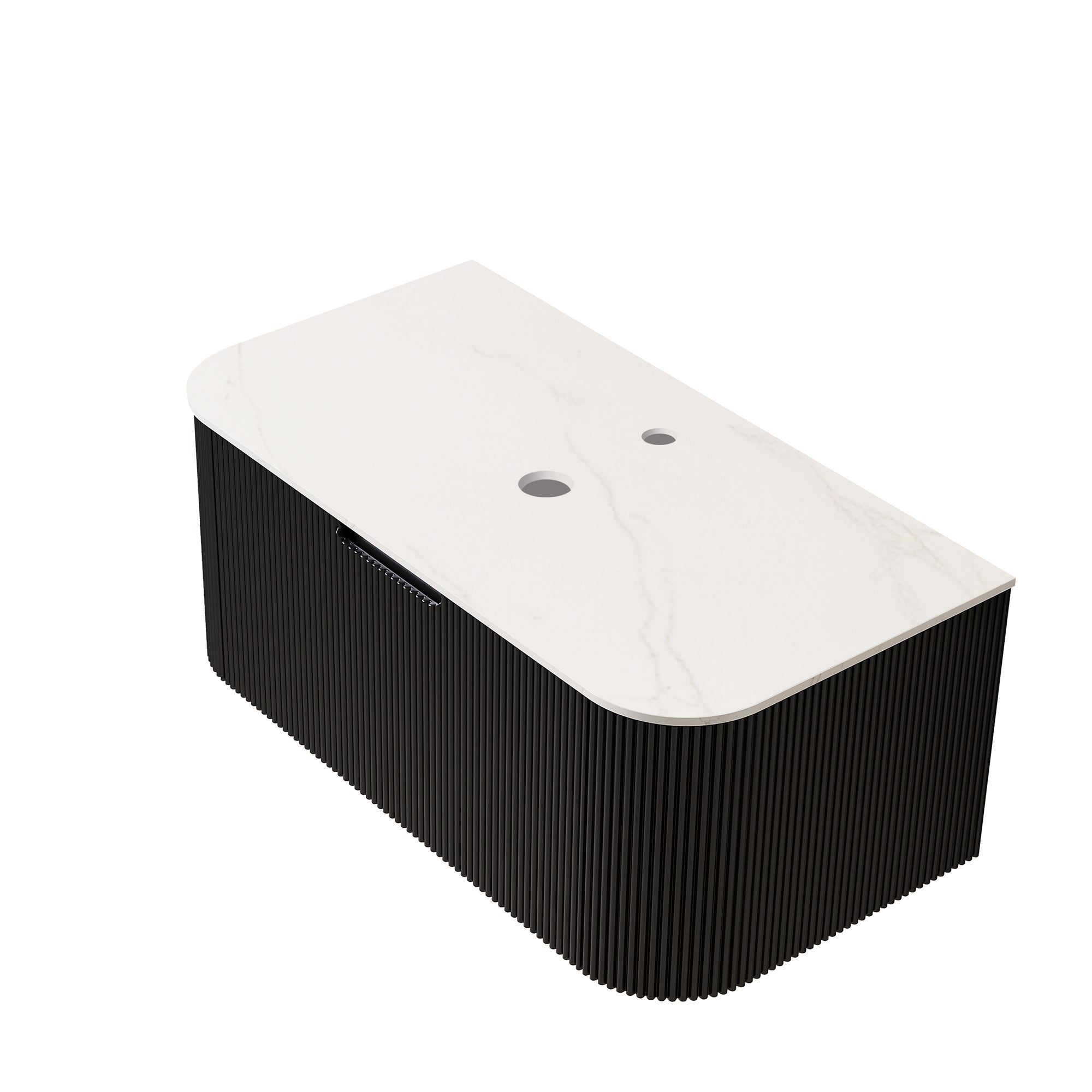 Dina 36'' Wall Mounted Plywood Cabinet with Carrara