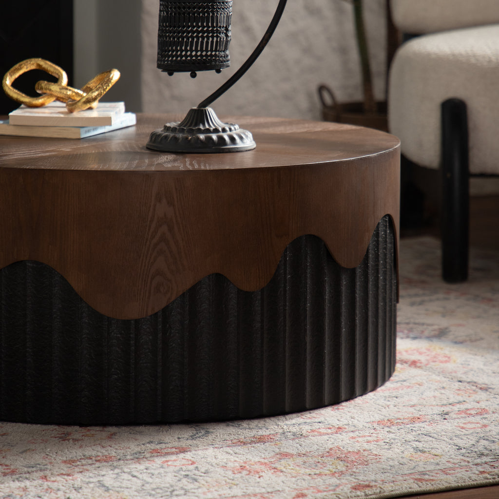 30.31" Round Handcrafted Coffee Table