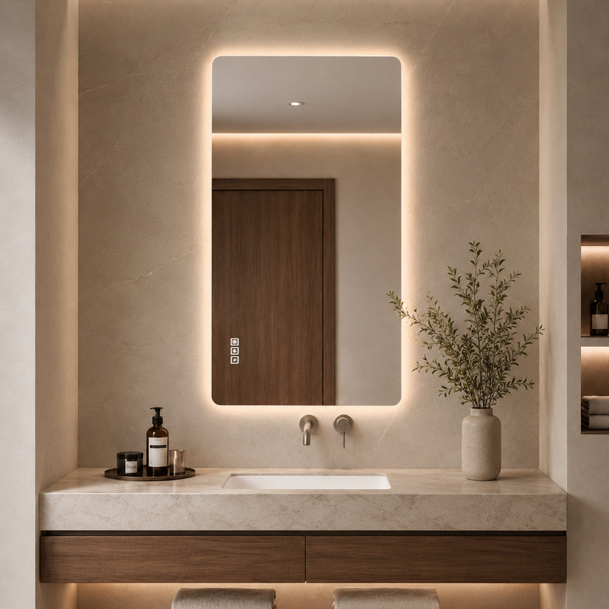 48 x 24 Inch LED Bathroom Mirror