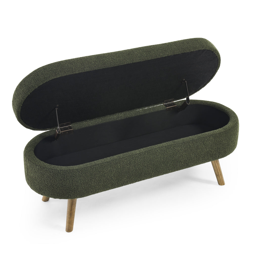 Ottoman Oval Storage Bench