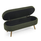 Ottoman Oval Storage Bench