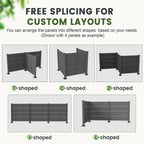 50" W x 49" H Outdoor Privacy Screen