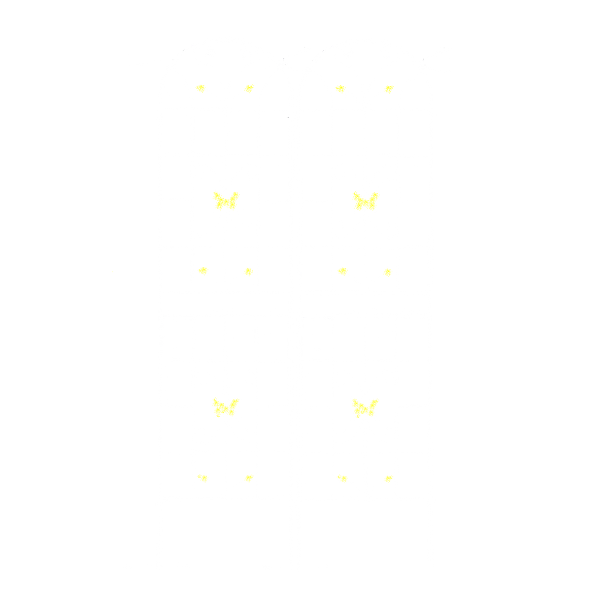 4-Pack Metal Garden Trellis, 86.7-Inch, Rustproof Iron, Cream White