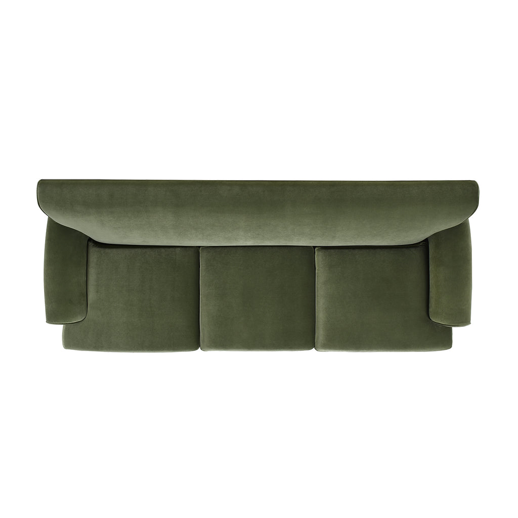 Alana Lawson Three-Cushion Tightback Sofa, Olive