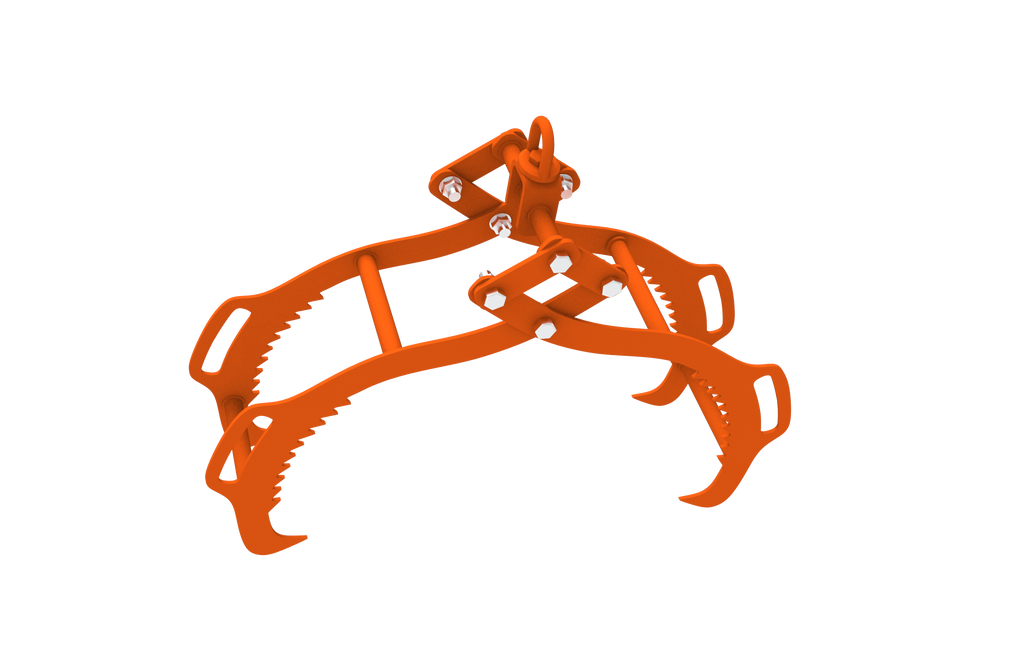 28-Inch Log Lifting Tongs with 4-Claw Heavy Duty Design