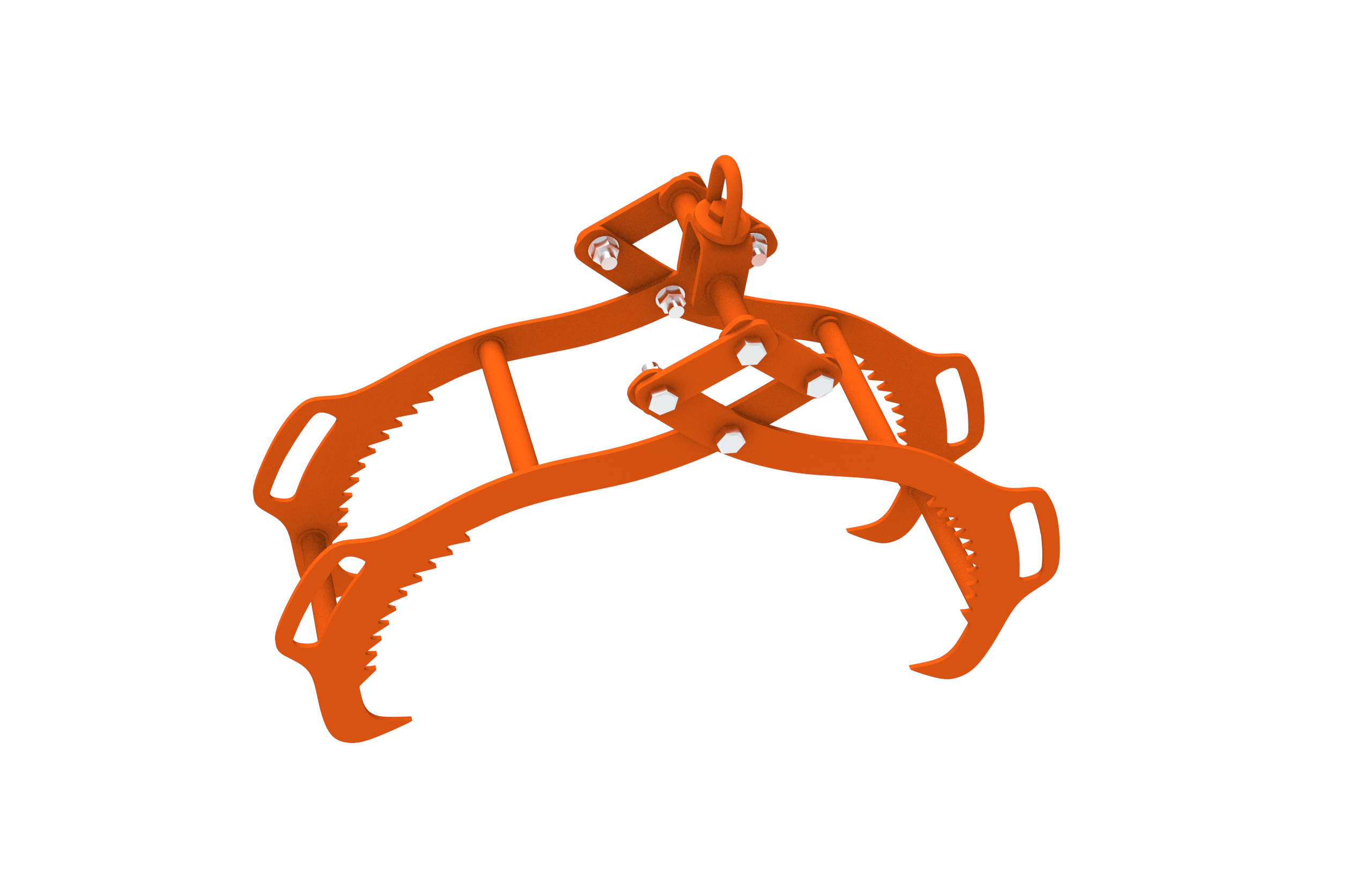 28-Inch Log Lifting Tongs with 4-Claw Heavy Duty Design