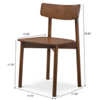 Walnut Dining Chair Set of 2