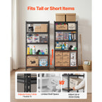 5-Tier Adjustable Heavy Duty Storage Shelves